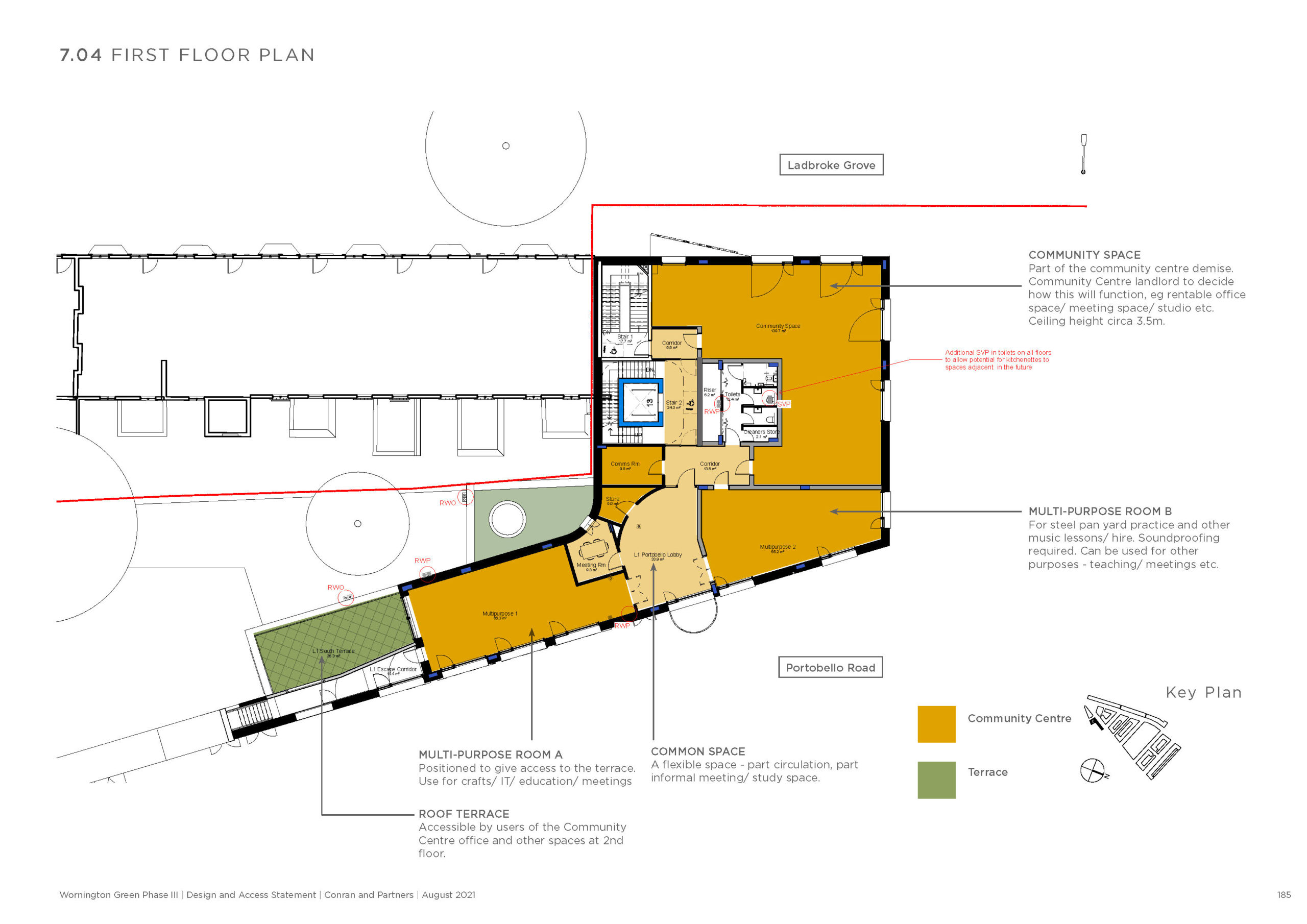 Community Centre - First floor plan