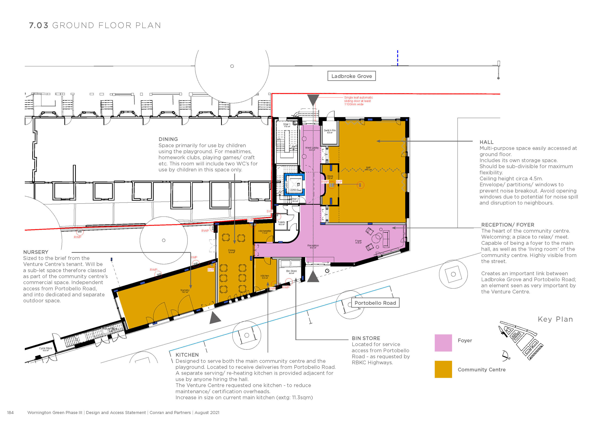 Community Centre - Ground floor plan