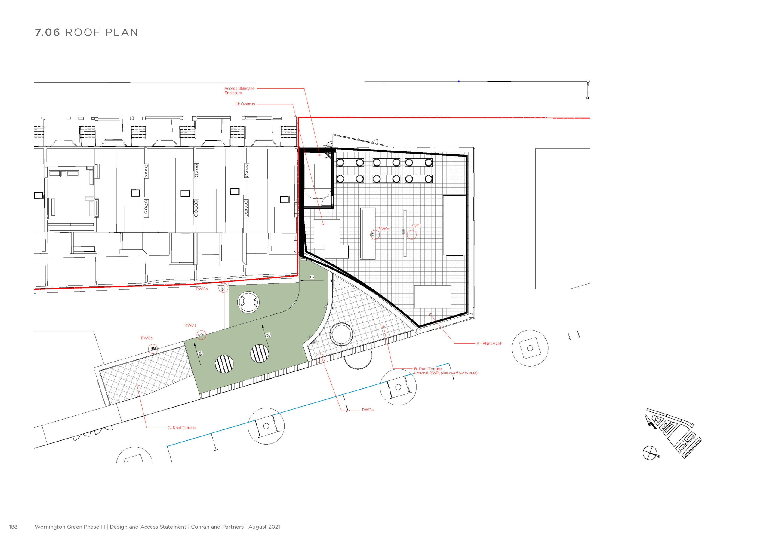 Community Centre - Roof plan